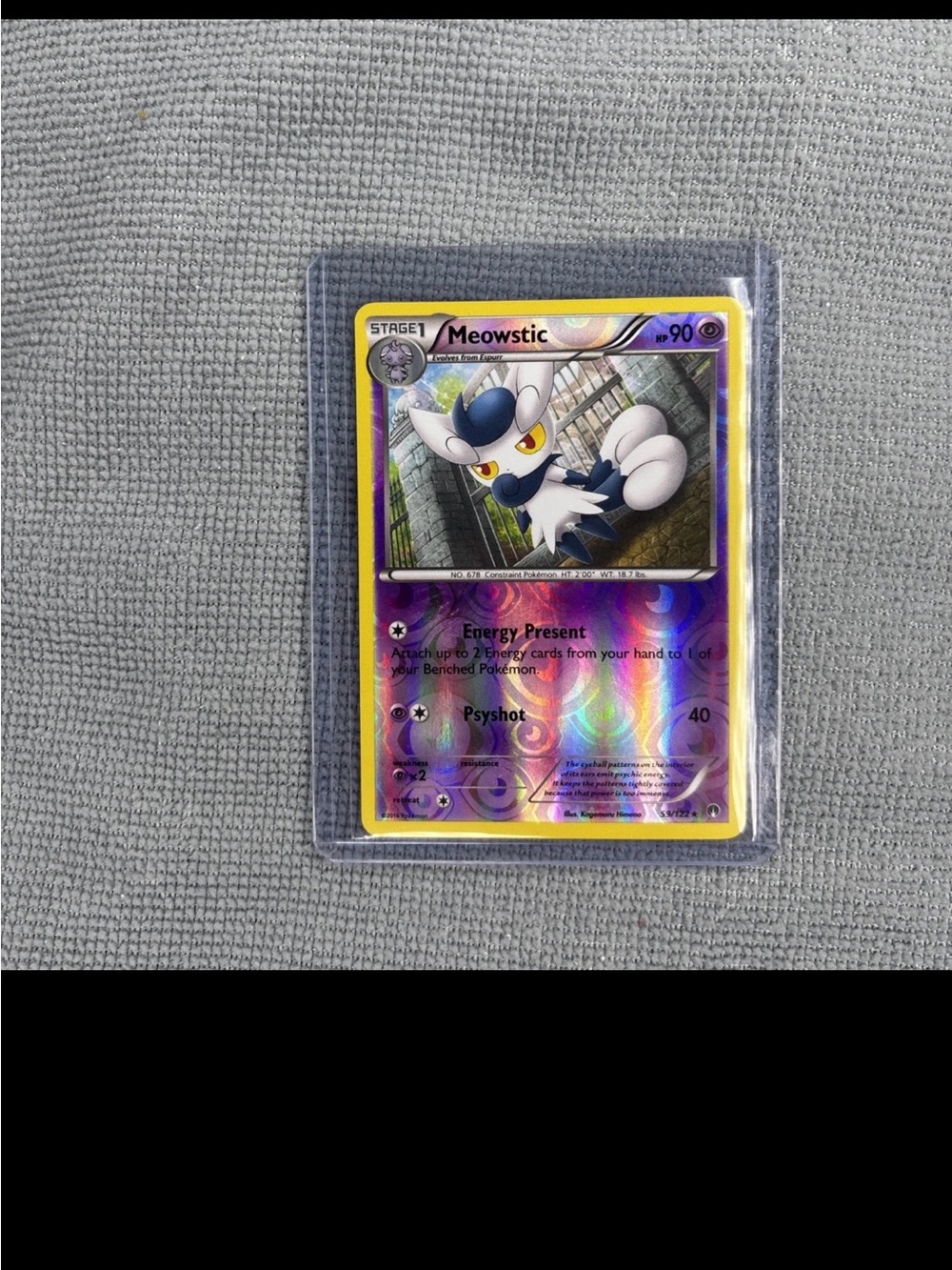 MEOWSTIC - 59/122 - R - BREAKPOINT - POKEMON - REVERSE HOLO